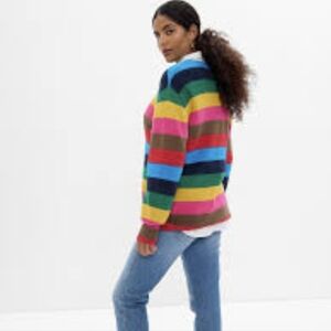 Gap Happy Stripe Crewneck Sweater,  Maternity XL, Excellent Preowned Condition